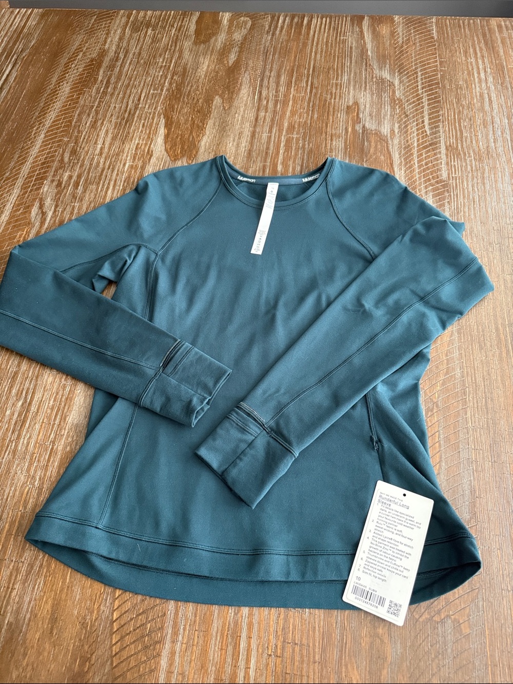 Lululemon runderful long sleeve size 10 submarine - Picture 3 of 10